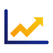 Illustration of a chart with an arrow trending upwards. 